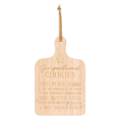 Gingerbread Cookies Bamboo Serving Board: 2 - Wooden Chopping and Serving Boards By Gift Moments