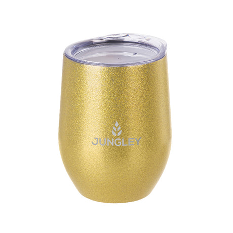 Personalised Glitter Stemless Wine Tumblers Gold - Tumblers at Gift Moments