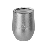 Personalised Glitter Stemless Wine Tumbler: 7 - Silver - Tumblers By Gift Moments