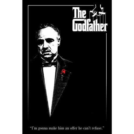 The Godfather Red Rose Poster 211: 1 - Posters By The Godfather