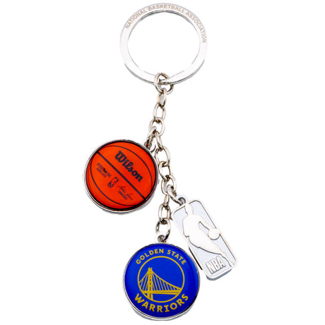 Golden State Warriors Charm Keyring: 1 - Keyrings By American Sports