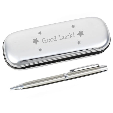 Good Luck Star Motif Pen & Box Set: 2 - Pens & Pencils By Gift Moments