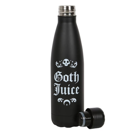 Goth Juice Black Metal Water Bottle: 3 - Water Bottles By Gift Moments