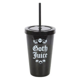 Goth Juice Tumbler with Straw 500ml: 2 - By Gift Moments