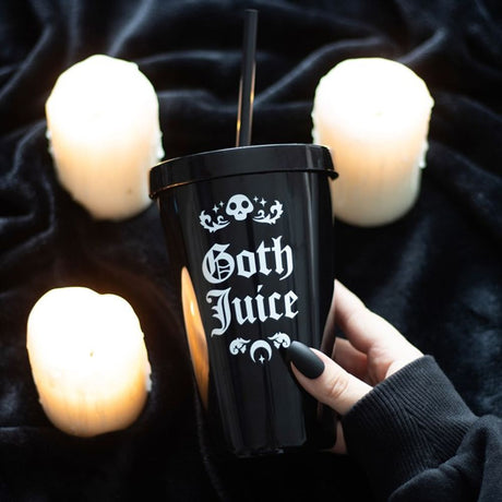 Goth Juice Tumbler with Straw 500ml: 1 - By Gift Moments