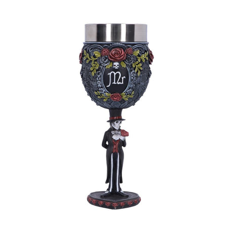 Gothic Skeleton Mr Goblet 21cm: 2 - Goblets & Chalices By NN Designs