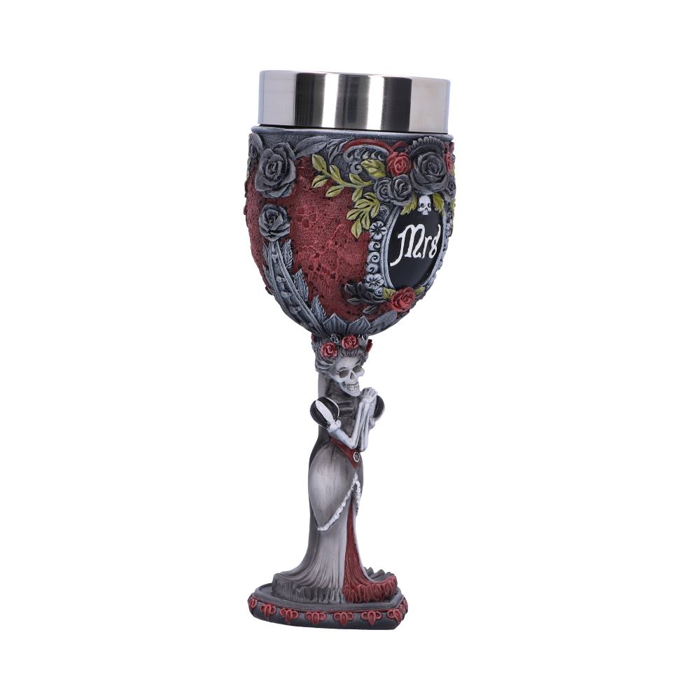 Gothic Skeleton Mrs Goblet 21cm: 5 - Goblets & Chalices By NN Designs