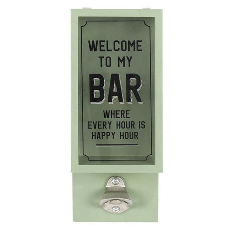 Happy Hour Garden Bottle Opener Plaque: 2 - Barware By Gift Moments