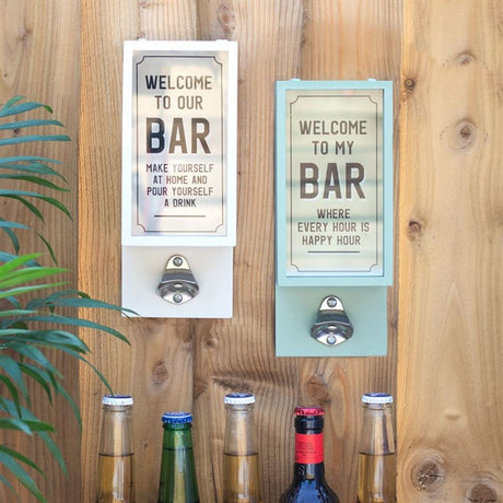 Happy Hour Garden Bottle Opener Plaque: 6 - Barware By Gift Moments