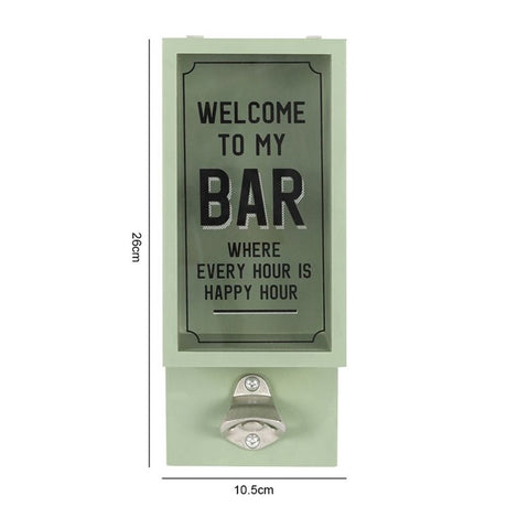 Happy Hour Garden Bottle Opener Plaque: 5 - Barware By Gift Moments