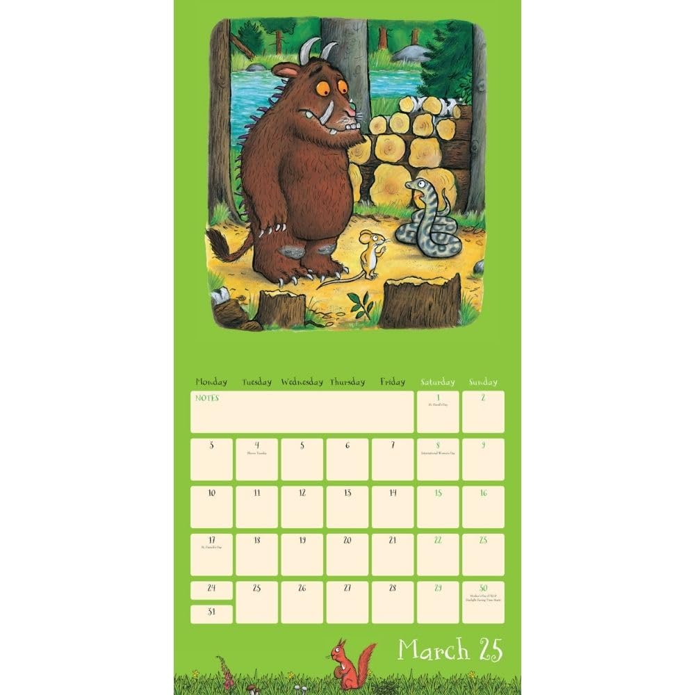 The Gruffalo Square Calendar 2025: 2 - Calendars & Planners By The Gruffalo