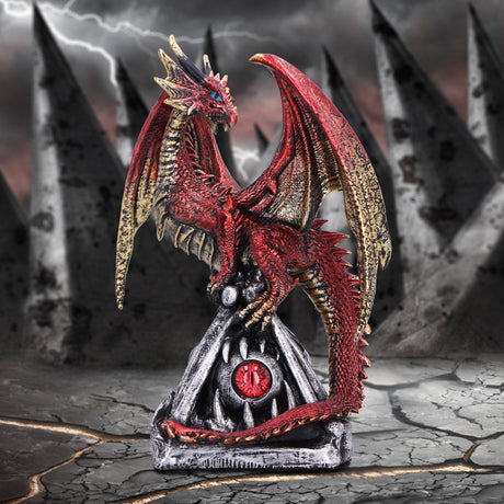 Guardians Gaze The Fierce Flame Dragon Sentinel Figurine: 1 - Figurines Medium (15-29cm) By NN Designs