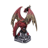 Guardians Gaze The Fierce Flame Dragon Sentinel Figurine: 4 - Figurines Medium (15-29cm) By NN Designs