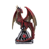 Guardians Gaze The Fierce Flame Dragon Sentinel Figurine: 2 - Figurines Medium (15-29cm) By NN Designs