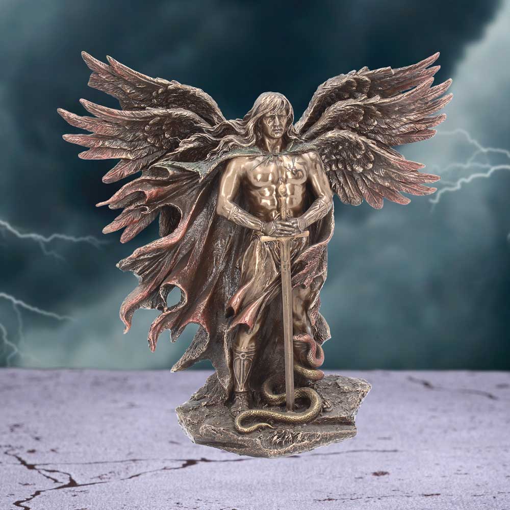 Bronzed Metradon The Six Winged Religious Angel Seraphim 28cm - Figures & Collectables at Gift Moments