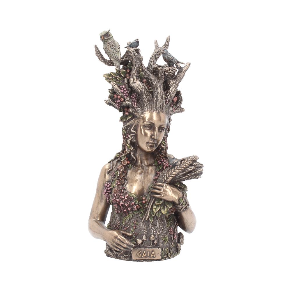 Bronzed Mother Earth Gaia Bust 26cm Default Title - Figures & Collectables at Gift Moments