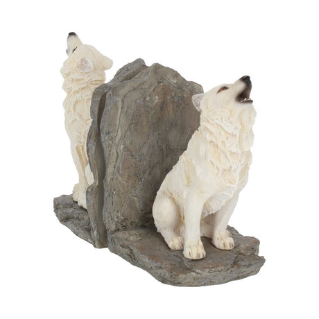 Wardens of the North White Wolf Bookends - Bookends at Gift Moments