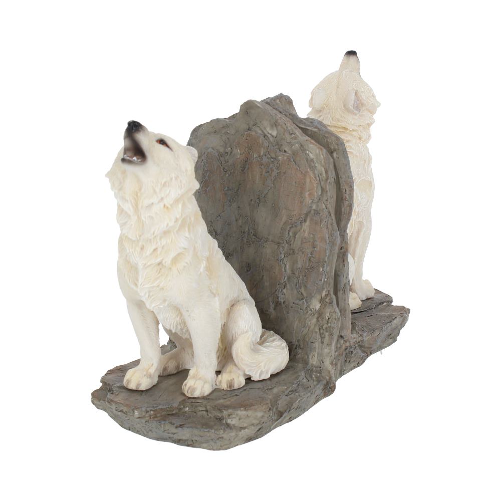 Wardens of the North White Wolf Bookends - Bookends at Gift Moments