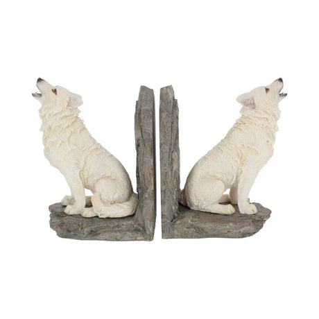 Wardens of the North White Wolf Bookends Default Title - Bookends at Gift Moments