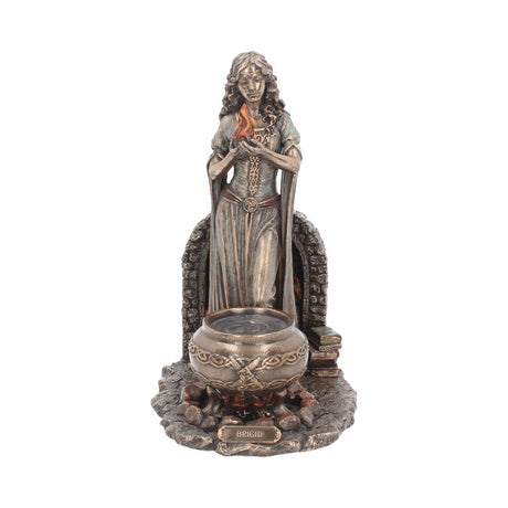 Brigid Irish Goddess Bronze Figurine Default Title - Figures & Collectables at Gift Moments