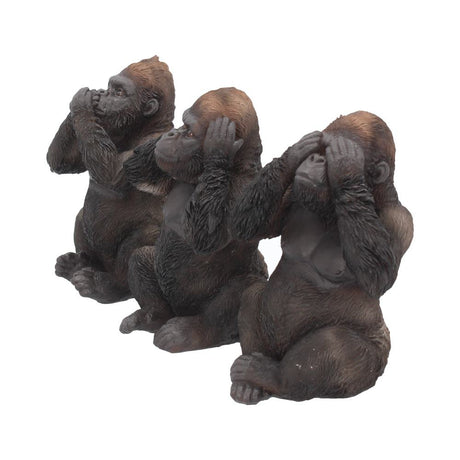 Three Wise Gorillas Figurine Gorilla Ornaments - Figures & Collectables at Gift Moments