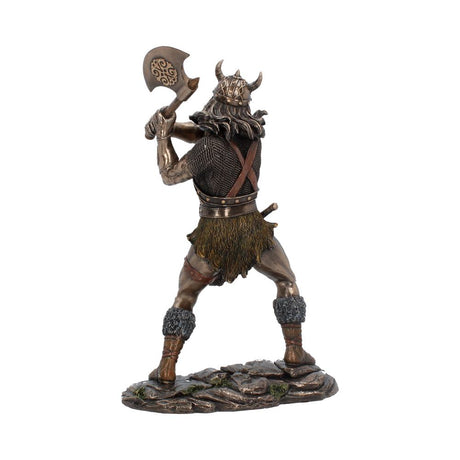 Berserker bronze Viking medium warrior figurine with axe - Figures & Collectables at Gift Moments