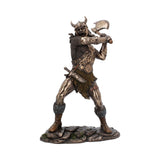 Berserker bronze Viking medium warrior figurine with axe Default Title - Figures & Collectables at Gift Moments