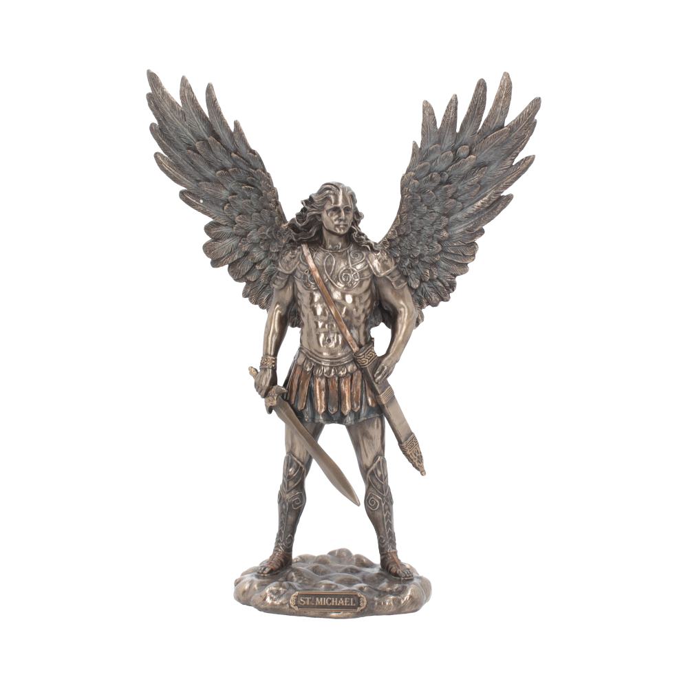 Saint Michael Divine Archangel Figurine 27.5cm Default Title - Figures & Collectables at Gift Moments