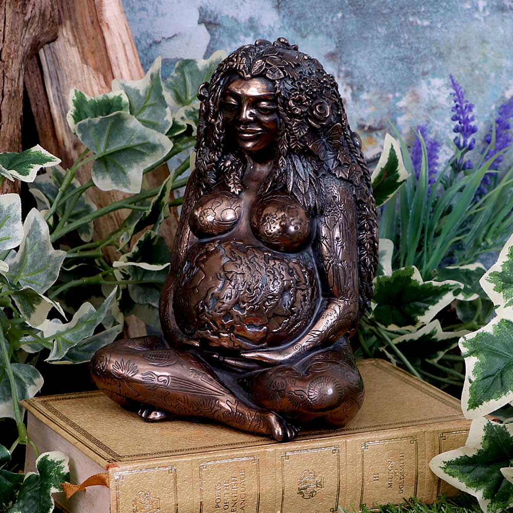 Mother Earth Bronze Finished Gaia Figure 17.5cm - Figures & Collectables at Gift Moments