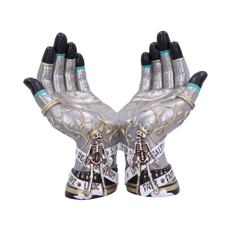 Hands of the Future Palmistry Crystal Ball Holder 20cm: 2 - Crystal Balls & Holders By NN Designs