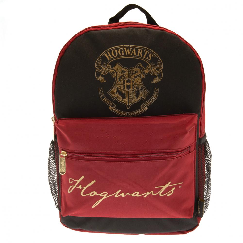 Hogwarts Crest Black and Burgundy Backpack: 1 - Bags By Harry Potter