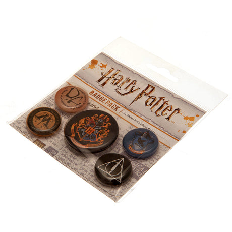 Harry Potter Hogwarts Button Badge Set: 3 - Badges By Harry Potter