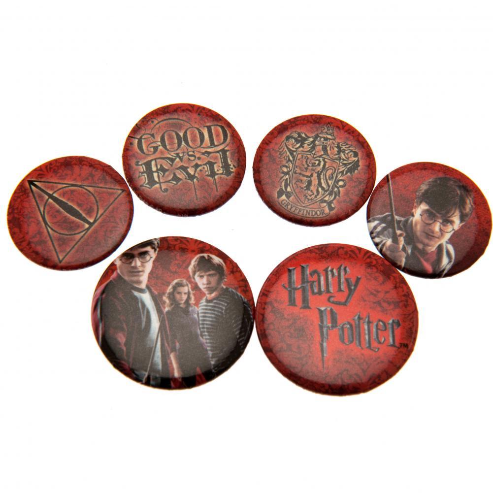 Harry Potter Logo Button Badge Set: 1 - Badges By Harry Potter