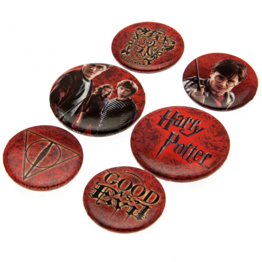 Harry Potter Logo Button Badge Set: 2 - Badges By Harry Potter