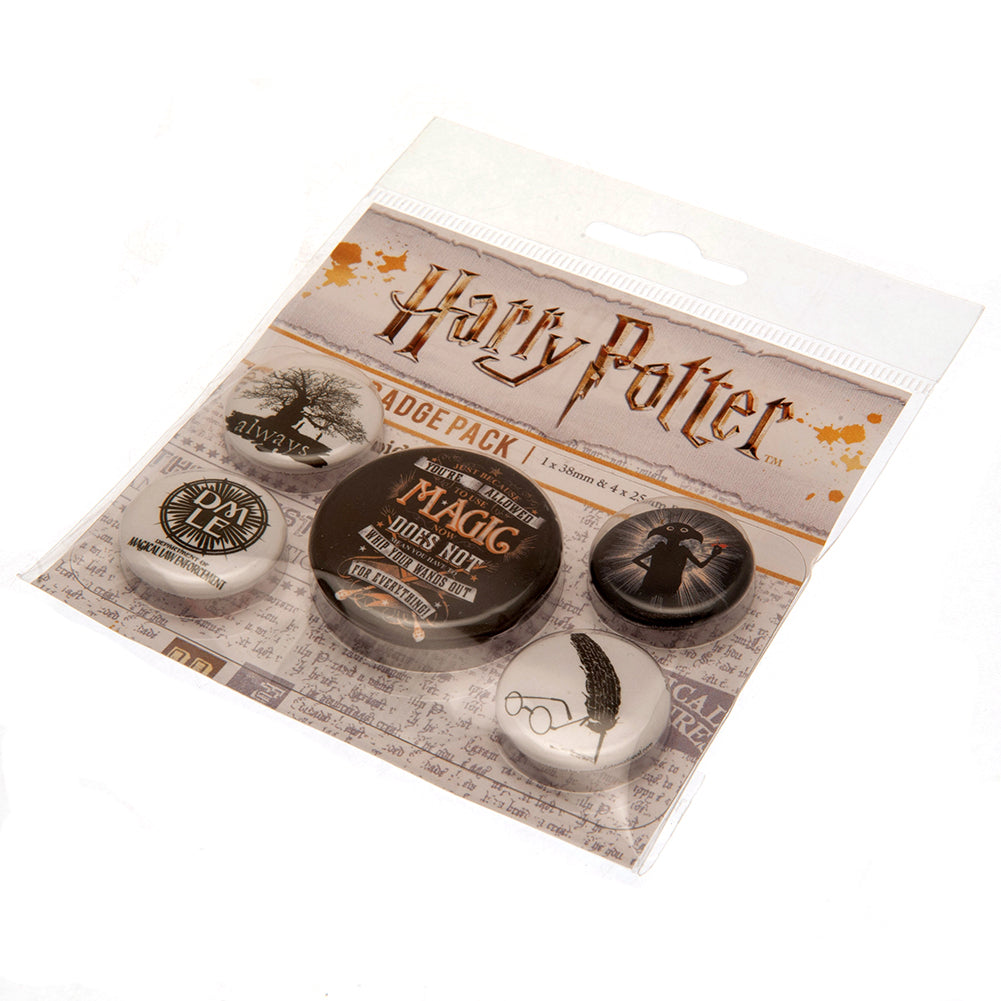 Harry Potter Button Badge Set: 3 - Badges By Harry Potter