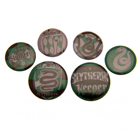 Slytherin Harry Potter Button Badge Set: 1 - Badges By Harry Potter