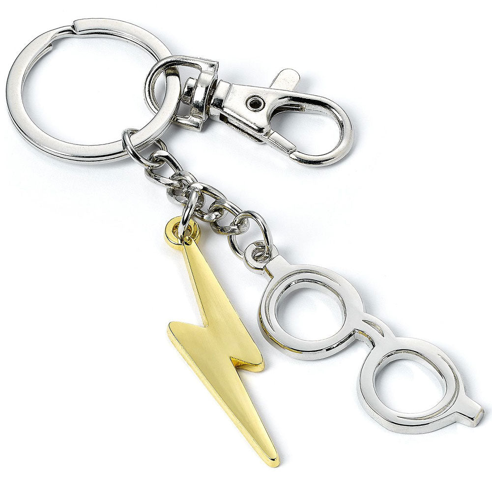 Harry Potter Keyring - Lightning Bolt & Glasses: 1 - Keyrings By Harry Potter