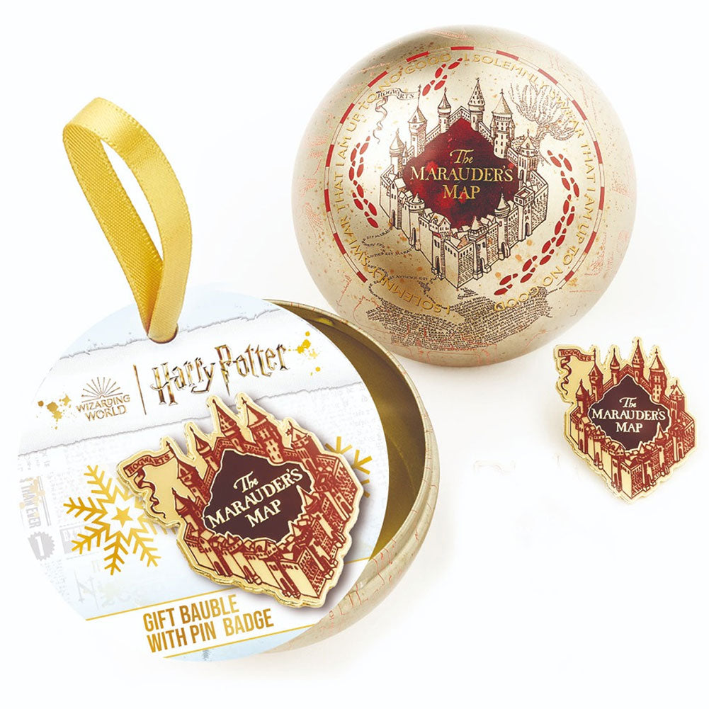 Marauders Map Christmas Bauble and Pin Badge: 1 - Christmas Baubles By Harry Potter