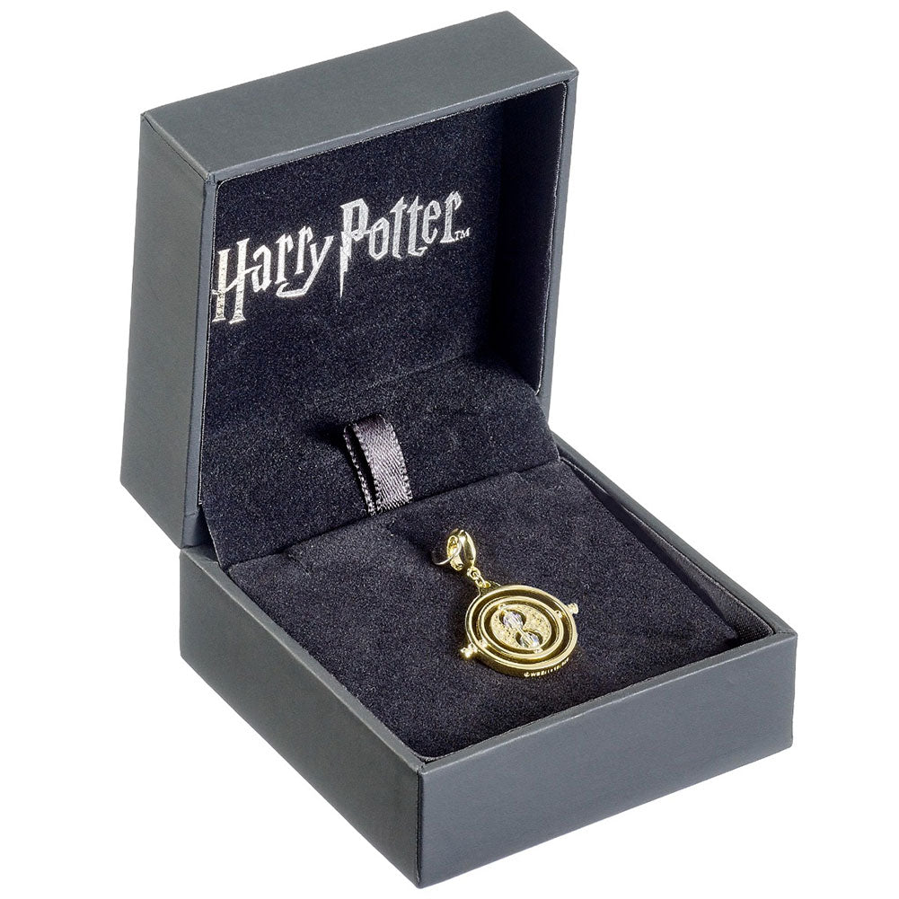 Gold Plated Crystal Time Turner Charm: 1 - Jewellery By Harry Potter