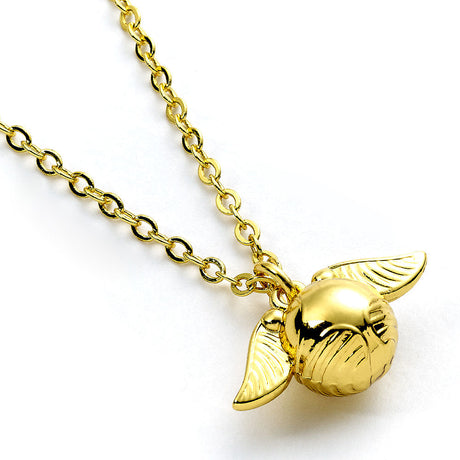 Harry Potter Gold Plated Cute Golden Snitch Necklace: 1 - Jewellery By Harry Potter