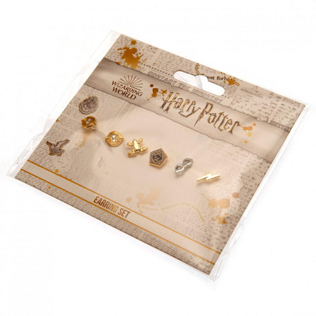 Gold Plated Harry Potter Earring Set: 4 - Jewellery By Harry Potter