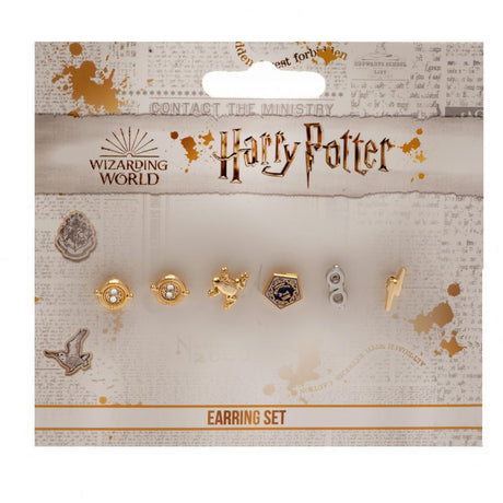 Gold Plated Harry Potter Earring Set: 3 - Jewellery By Harry Potter