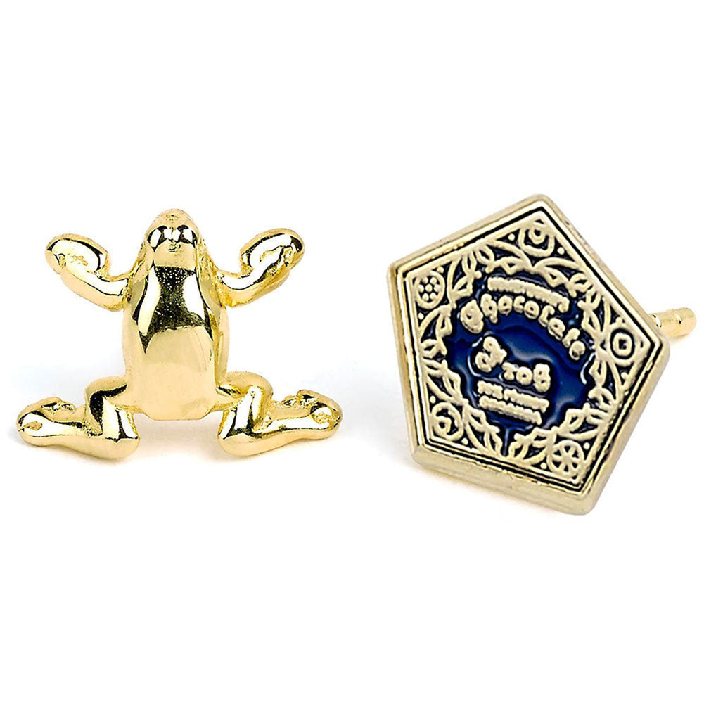 Gold Plated Chocolate Frog Earrings: 1 - Jewellery By Harry Potter