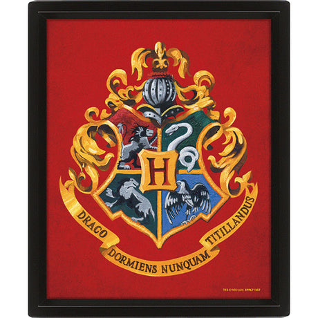 Gryffindor 3D Framed Picture: 3 - Framed Prints By Harry Potter