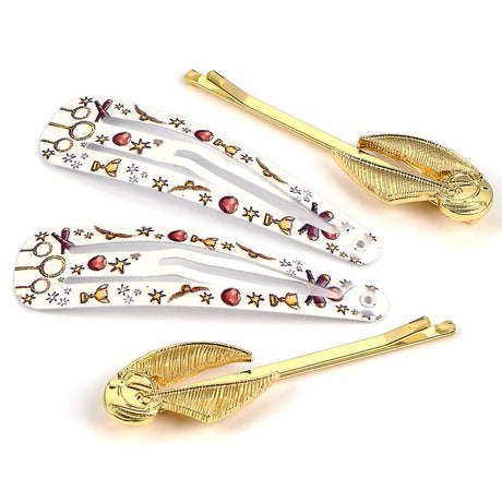 Harry Potter Golden Snitch Hair Clips Set: 1 - Accessories By Harry Potter