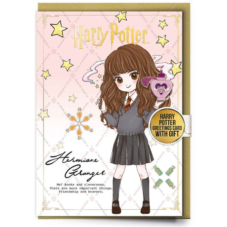 Hermione Granger Greetings Card with Badge: 1 - Greeting Cards By Harry Potter