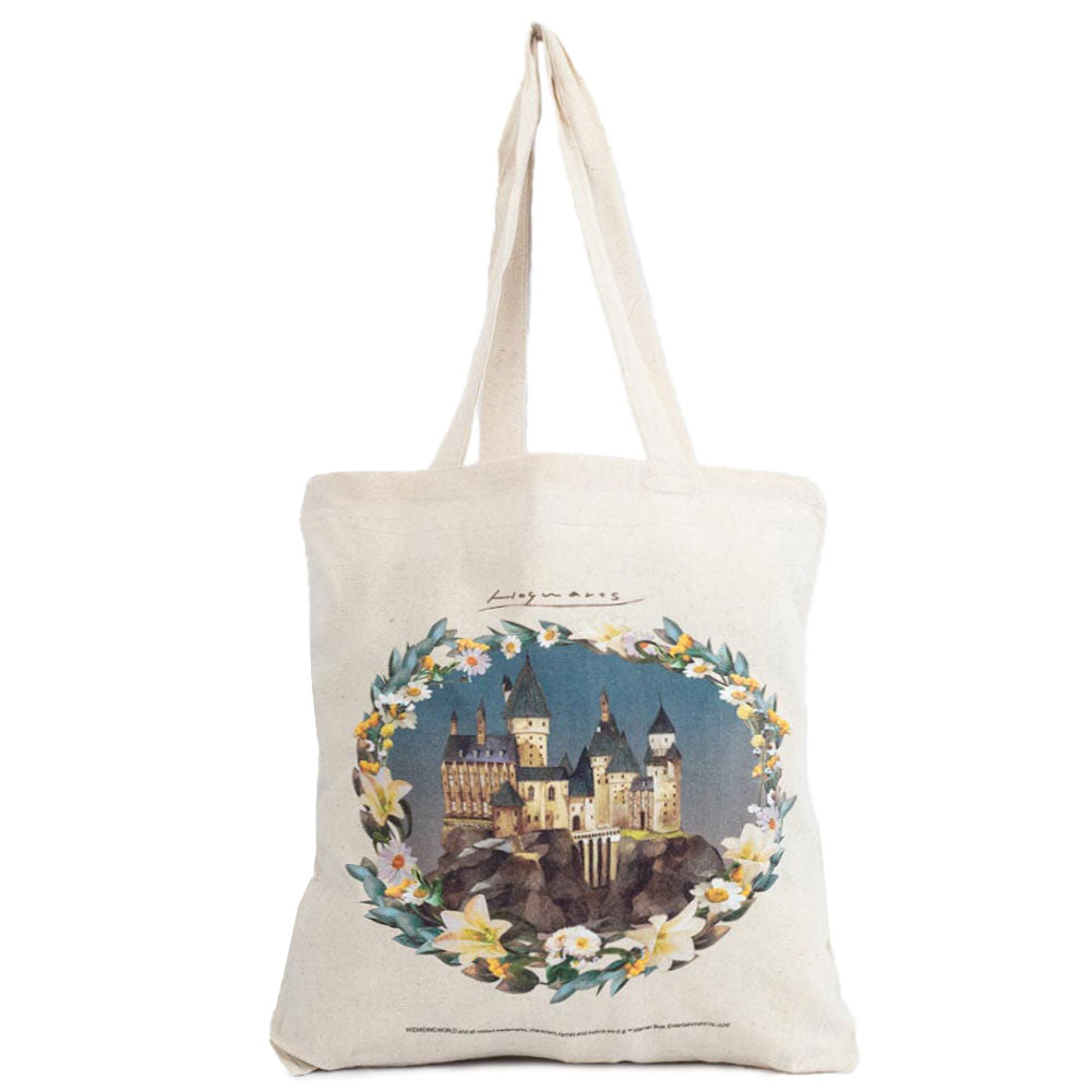 Hogwarts Castle Cotton Canvas Tote Bag: 2 - Bags By Harry Potter