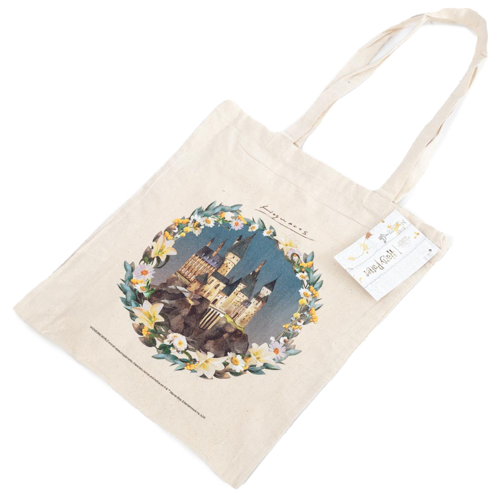 Hogwarts Castle Cotton Canvas Tote Bag: 4 - Bags By Harry Potter