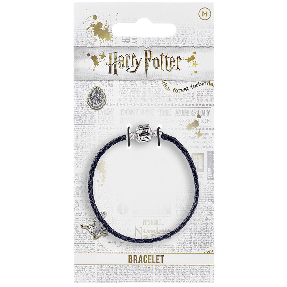 Harry Potter Leather Charm Bracelet - Black: 2 - Jewellery By Harry Potter