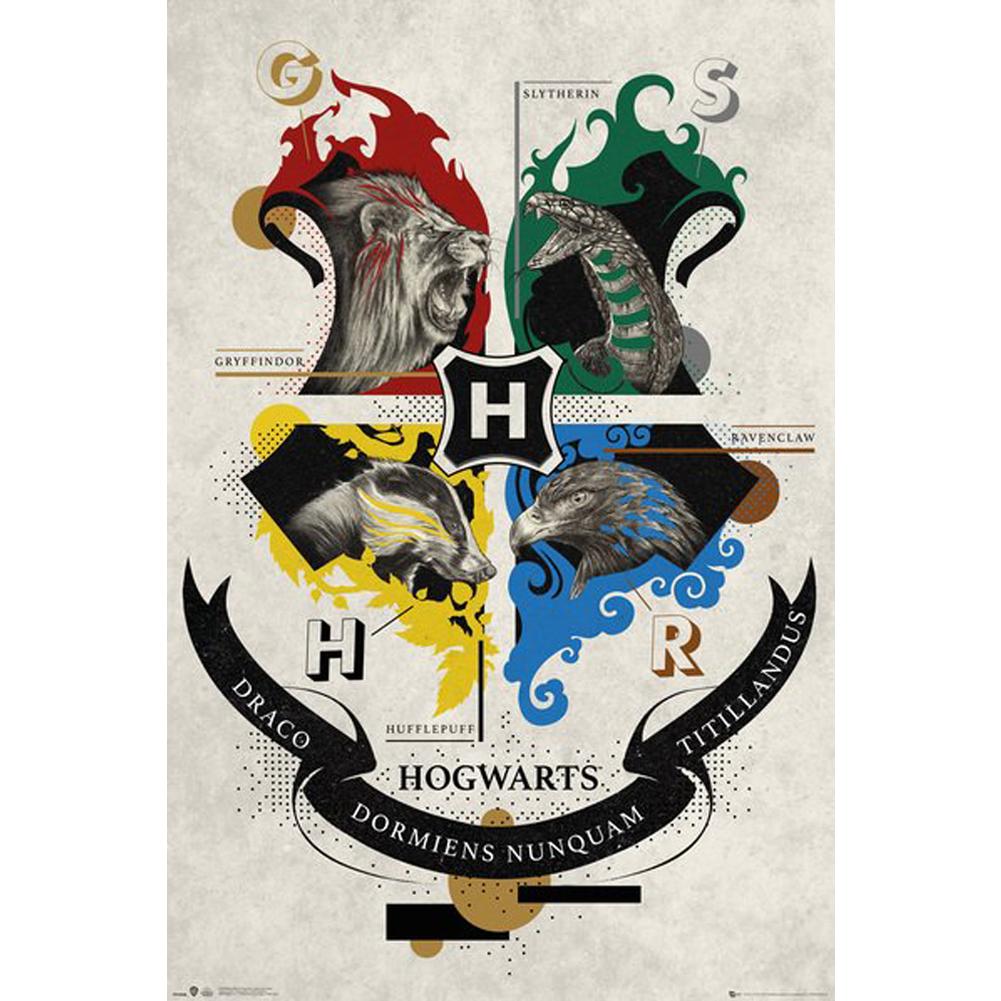 Hogwarts Animal Crest Maxi Poster: 1 - Posters By Harry Potter